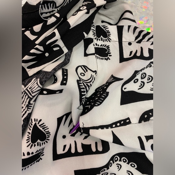 VTG 90s Paradiso Dress XL Contrast Lined Funky Maxi Maximalist Artist Teacher - Picture 8 of 16